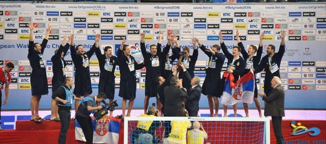 Vaterpolo repreyentacija Srbije, Ep u vaterpolu, Beograd 2016.